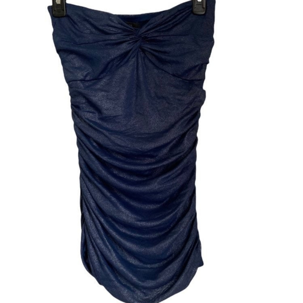 Express Ruched Tube Top - Picture 2 of 5